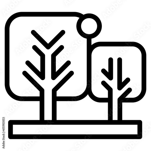 The Black Garden Icon Symbol is Perfect as an Additional Element to your Design