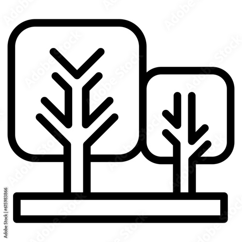The Black Garden Icon Symbol is Perfect as an Additional Element to your Design