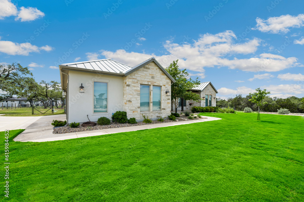 a home in the summer 