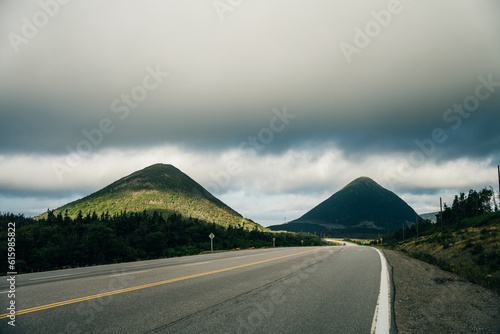 Scenic hilly landscape Newfoundland highway, canada © IBRESTER