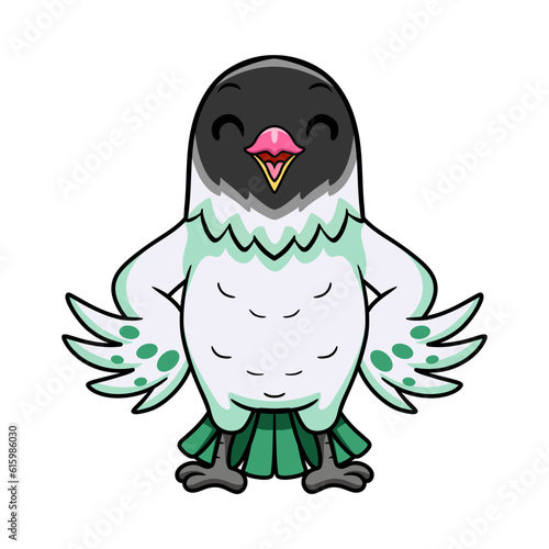 Cute agapornis malta lovebird cartoon