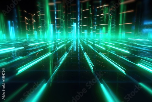 abstract futuristic background with pink blue glowing neon moving high speed wave lines and bokeh lights. Data transfer Data Connection concept Fantastic wallpaper