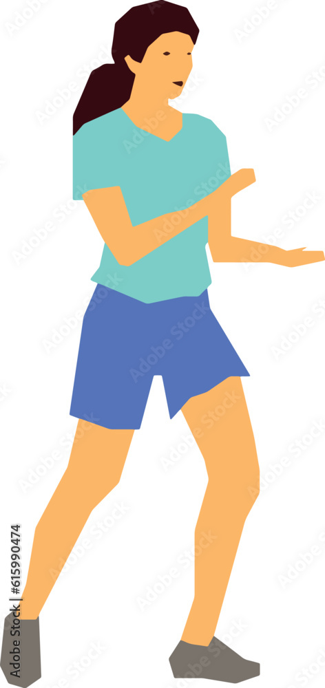 Woman Exercising 2 Vector Illustration Woman Exercising 2 Vector Illustration