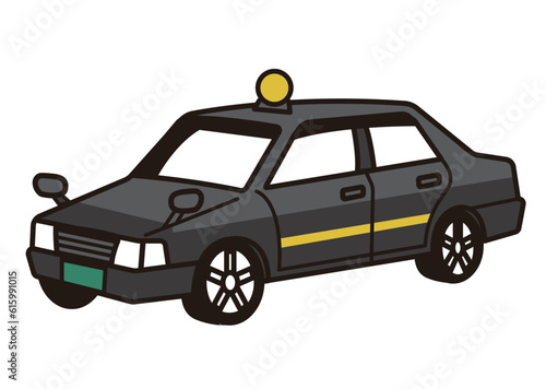 タクシーのベクターイラスト素材／車／観光／ハイヤー