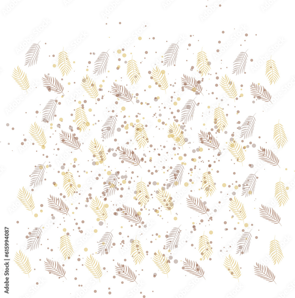 Texture of autumn leaves and dots on a transparent background. Autumn decor. png Texture of autumn leaves and dots on a transparent background. Autumn decor. png