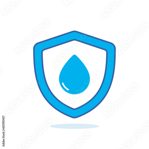 Vector Water Protection Shield Illustration