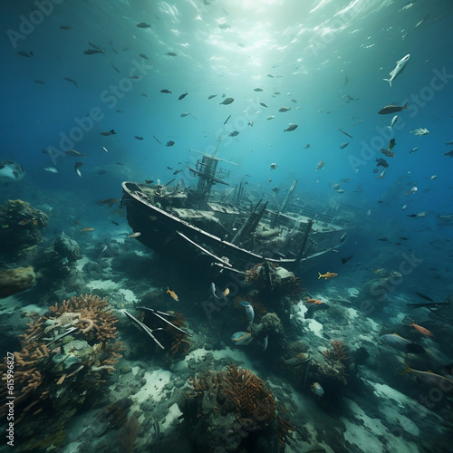 sinks submarine underwater © Andrej