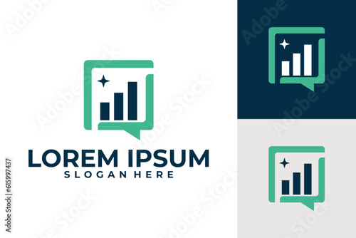 chatting logo icon vector template