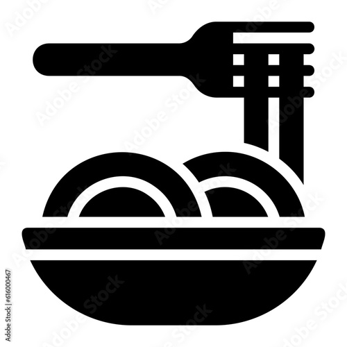 pasta glyph icon