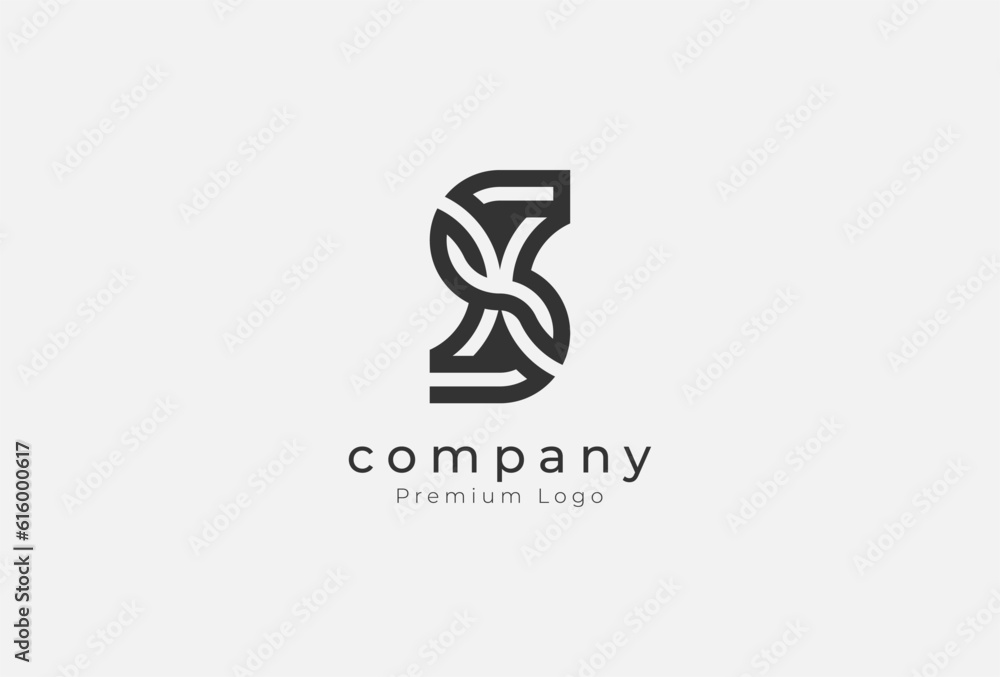 Initial SX Monogram Logo, letter SX design logo inspiration, vector illustration Initial SX Monogram Logo, letter SX design logo inspiration, vector illustration
