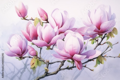 pink magnolia blossom © Man888