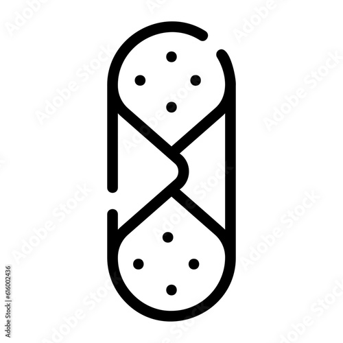 cannoli line icon