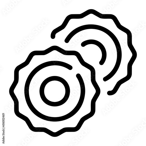 ravioli line icon