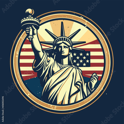 statue of liberty vector illustration