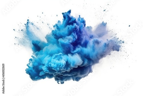 blue water splash isolated