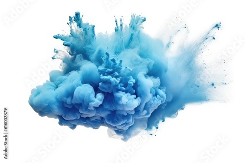 blue splash isolated