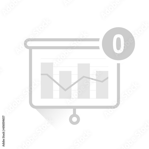 no data or chart to display concept illustration flat design vector eps10. modern graphic element for landing page, empty state ui, infographic, icon