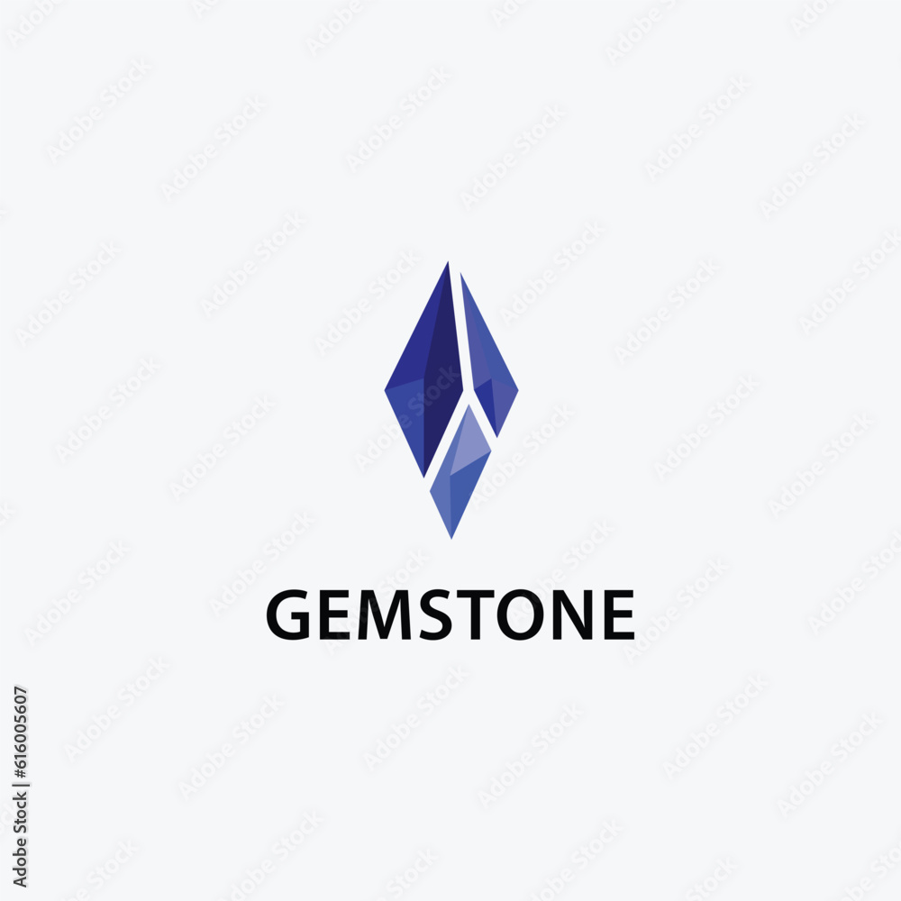 Beautiful gemstone logo vector illustration. Beautiful gemstone logo vector illustration.