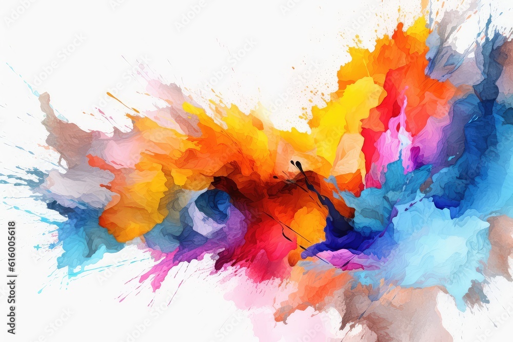 Fototapeta premium abstract watercolor background with watercolor splashes
