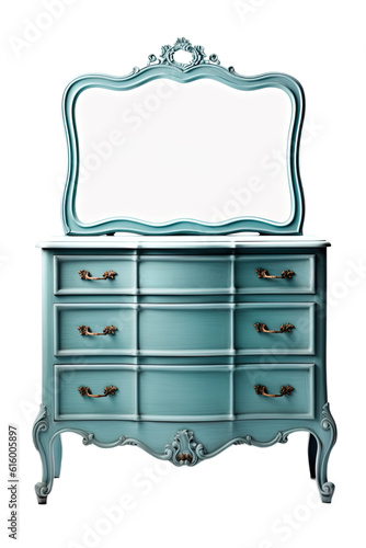 dresser isolated on a transparent background, generative ai