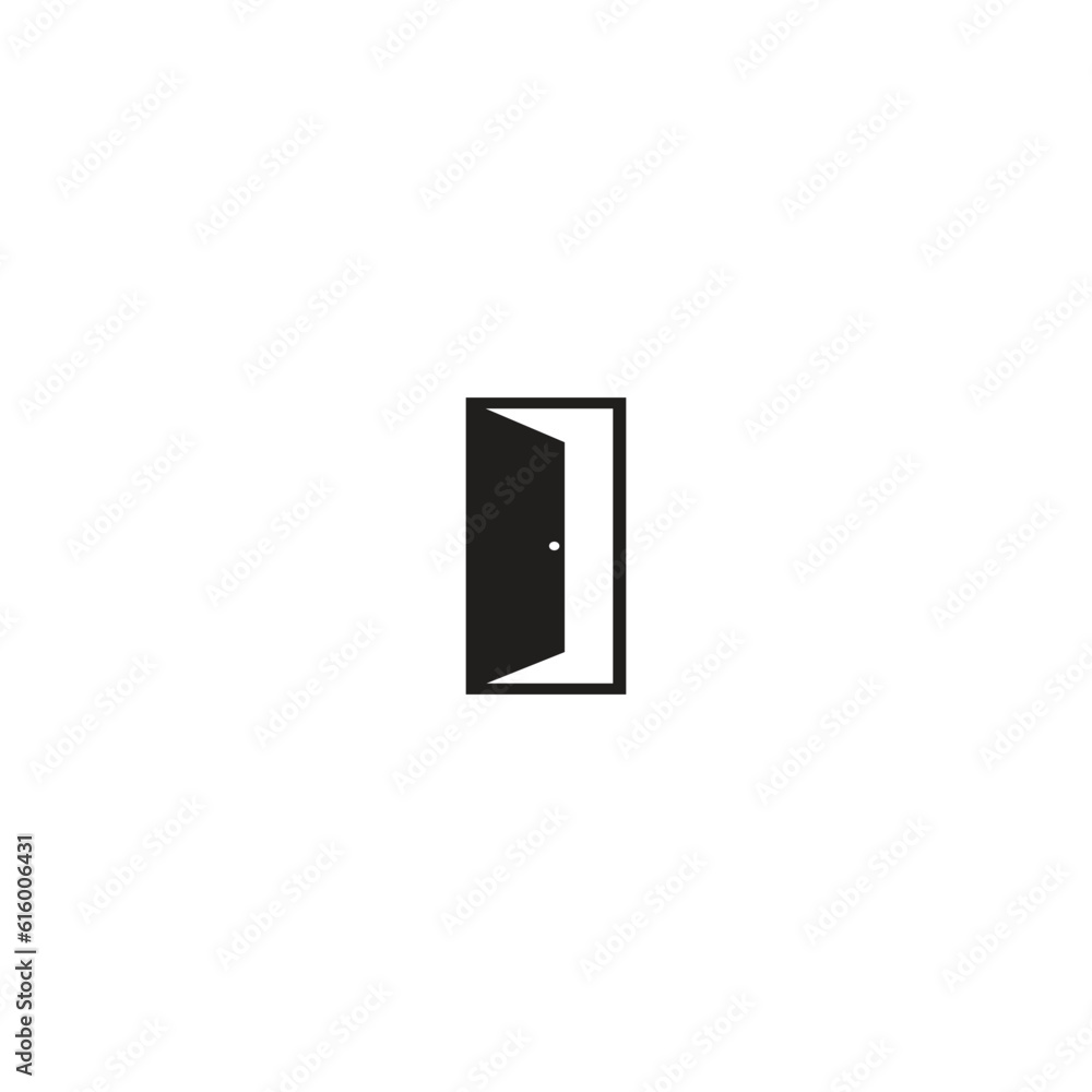 house door illustration icon logo house door illustration icon logo
