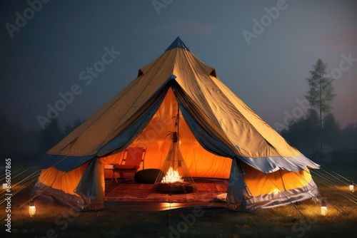 Wallpaper Mural camping in the night Torontodigital.ca