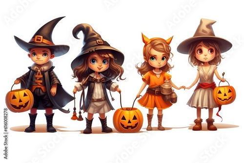 Halloween Costumes and Dress-Up illustration