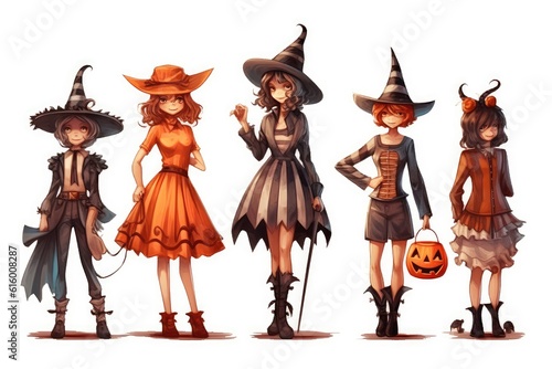 Halloween Costumes and Dress-Up illustration