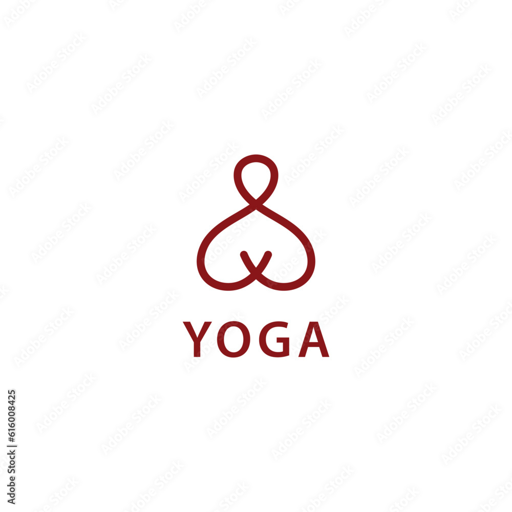 mono line style human yoga logo icon inspiration, background black purple mono line style human yoga logo icon inspiration, background black purple