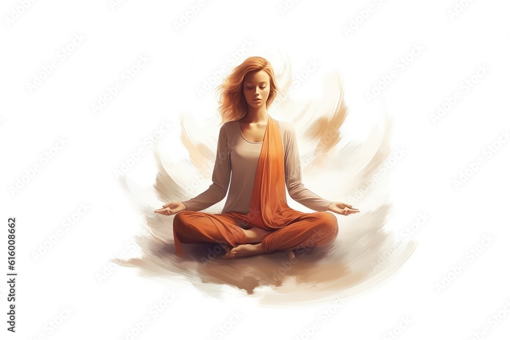 Mindfulness and Stress Relief illustration Mindfulness and Stress Relief illustration