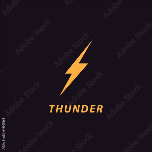 creative lightning logo vector icon