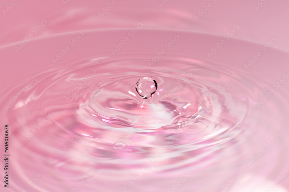 水面に落ちる水滴. 水面に落ちる水滴.