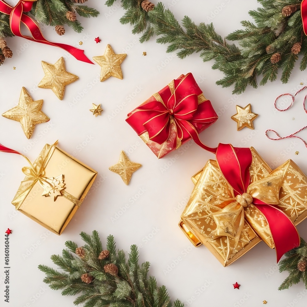 christmas decoration on a wooden background christmas decoration on a wooden background