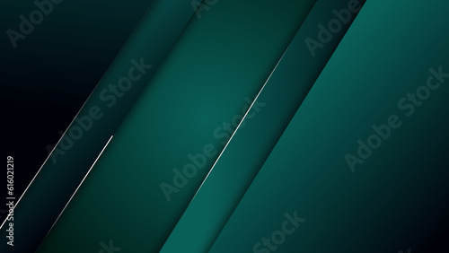Green gradient.Elegant Shapes moving diagonally with simple lines around it technology digital and science bg. Moving in and out shapes for medical, business, engineering, and science. corporate bg.
