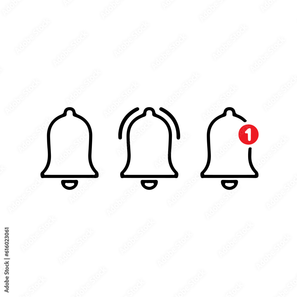 Notification icon vector, material design, Social Media element, User