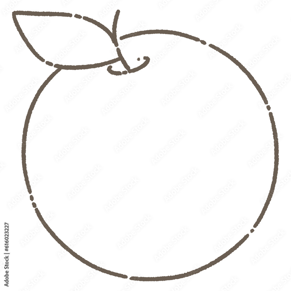 Hand draw cute icon line - orange Hand draw cute icon line - orange