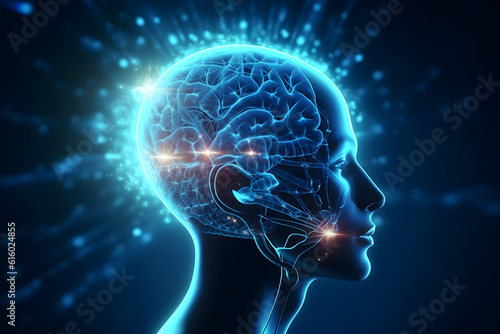 brain and nerve cells electrical pulses Neurons electrical pulses. Interconnected neurons with electrical pulses 
