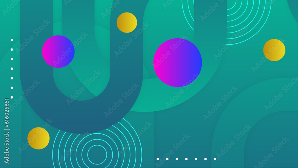 vector colorful background with geometric shapes
