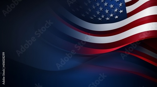 Obraz na płótnie USA flag background design for independence, veterans, labor, memorial day, army