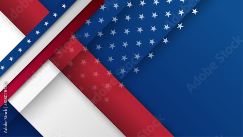 vector gradient 4th of july independence day illustration