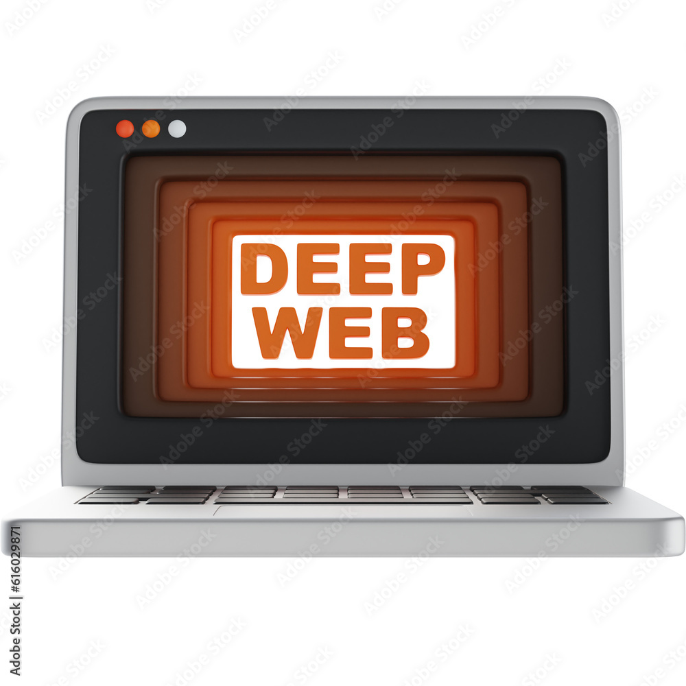 Deep Web 3D Icon