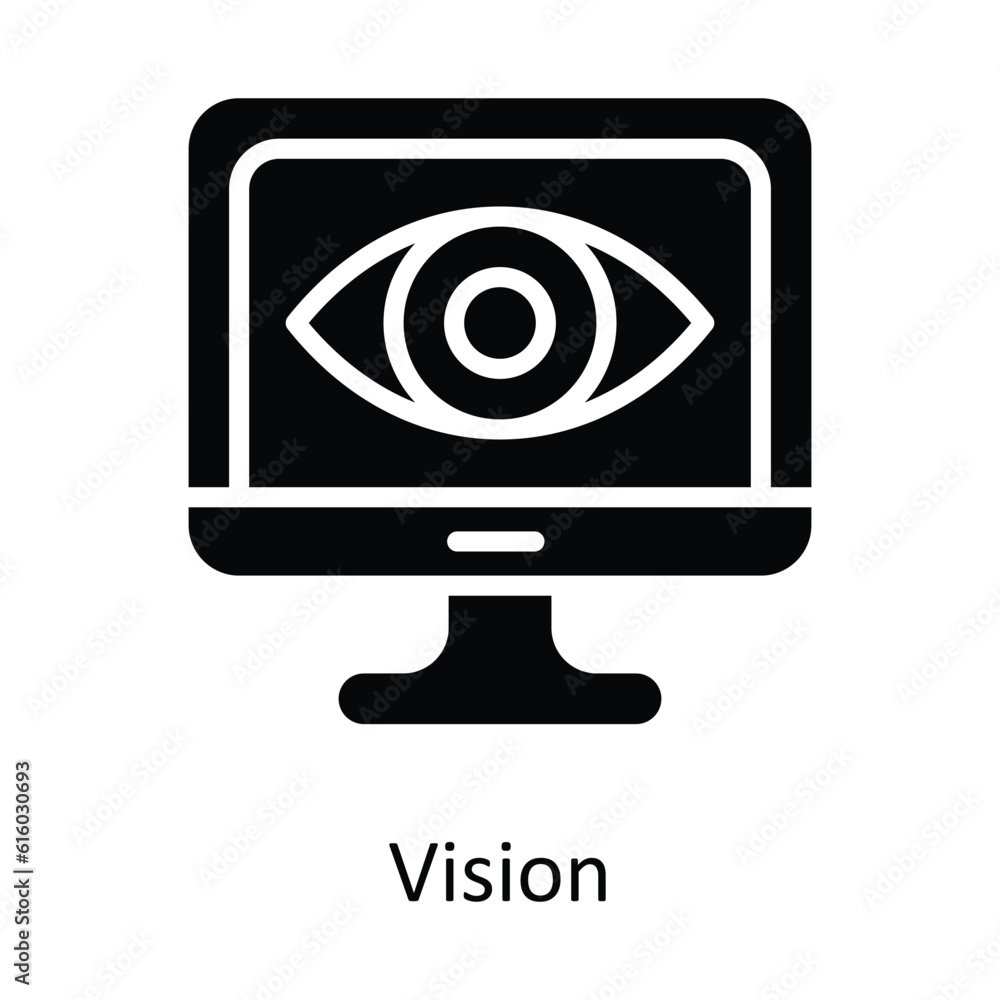 Vision Vector solid Icon Design illustration. Cyber security Symbol on White background EPS 10 File
Vision Vector solid Icon Design illustration. Cyber security Symbol on White background EPS 10 File