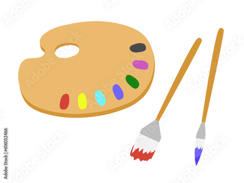 パレット と絵筆