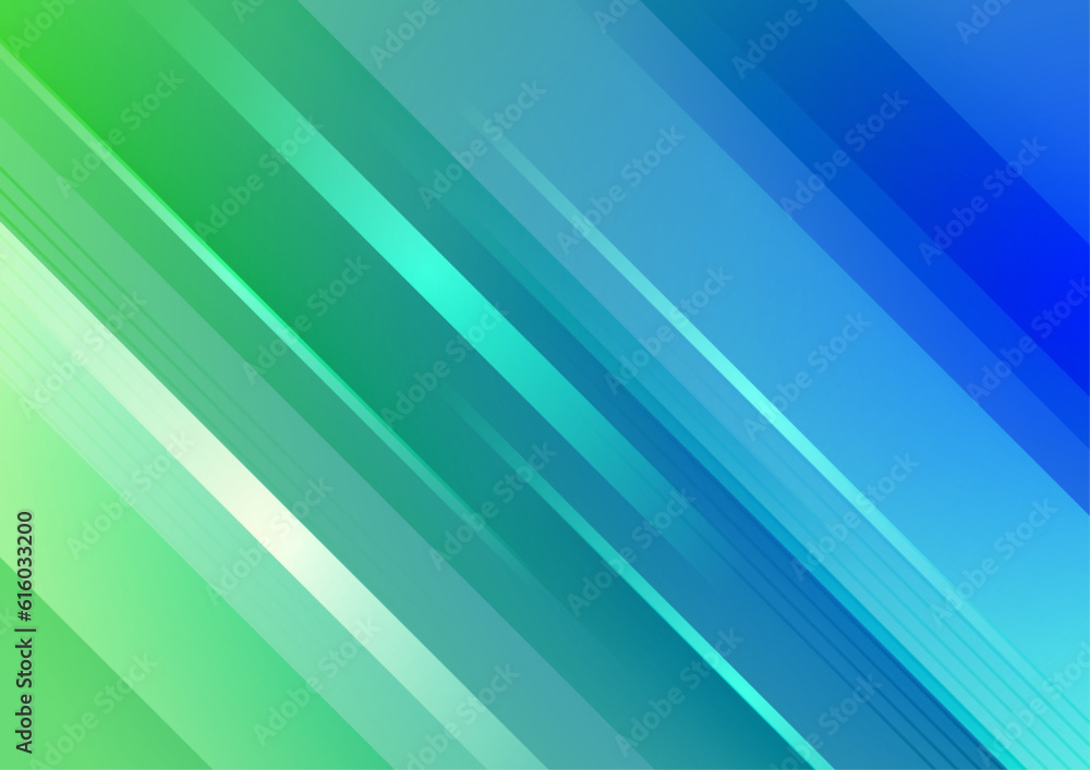 Obraz premium Vector abstract trendy gradient flowing geometric blue green background for poster cover design minimal color