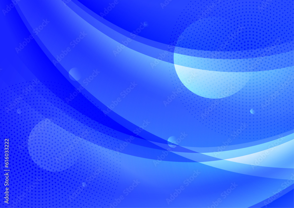 Fototapeta premium Gradient abstract cover, minimal cover design. Blue geometric background, vector illustration.