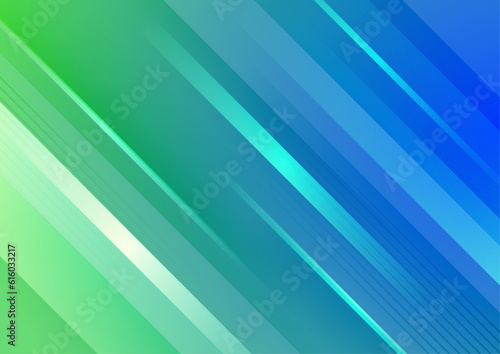 vector abstract business flyer with blue green colorful style