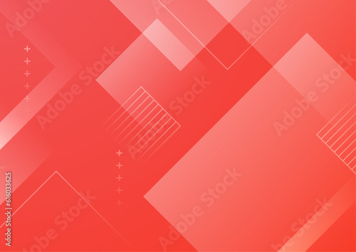 Minimalist style cover template with vibrant geometric shapes. Ideal design for social media, poster, cover, banner, flyer. Modern gradient red background vector set.