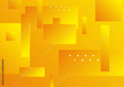 Orange yellow geometric shapes abstract modern technology background design. Vector abstract graphic presentation design banner pattern wallpaper background web template.