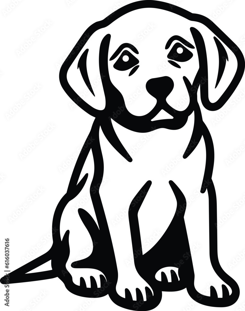 Fototapeta premium Dog Animal Isolated image illustration