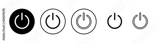 Power icons set. Power Switch Icon. Start power icon